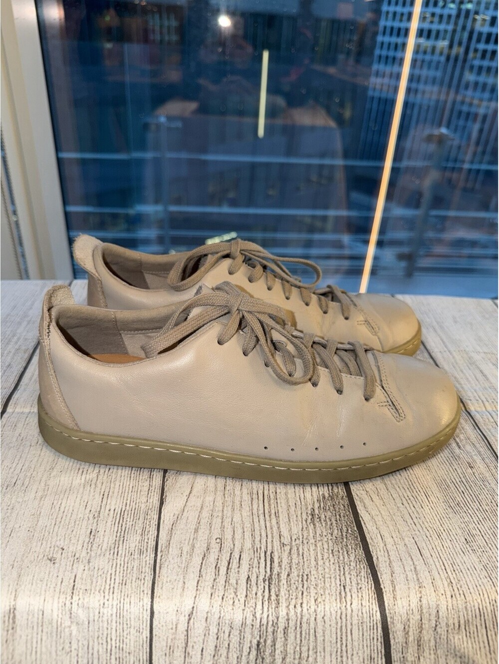 Clarks Active Air Casual Oxfords Shoes Men's Size 9.5 US/42.5 EU Gray Leather